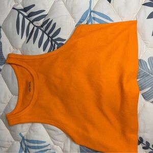 Wild Fable Bright Orange Ribbed Top